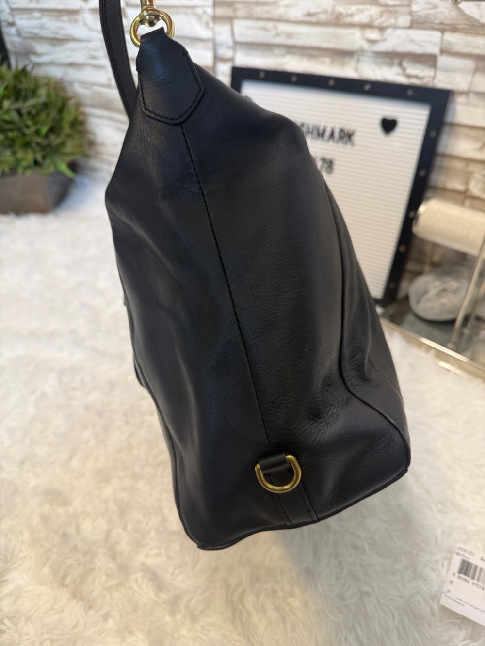 Coach Black Leather Campbell Satchel - Picture 5 of 16